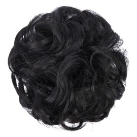 Elaine Big Messy Bun Extension Curly Hair Buns Hair Pieces for Women Synthetic Wavy Large Scrunchies Thick Updo Ponytail (Natural Black -113A) Elaine Big Messy Bun Extension Curly Hair Buns Hair Pieces for Women Synthetic Wavy Large Scrunchies Thick Updo Ponytail (Natural Black -113A)