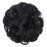 Elaine Big Messy Bun Extension Curly Hair Buns Hair Pieces for Women Synthetic Wavy Large Scrunchies Thick Updo Ponytail (Natural Black -113A)