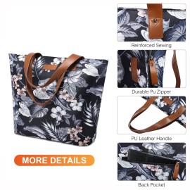 Sucipi Jumbo Insulated Cooler Bag with Thermal Foam Insulation, 20 Liters Capacity, Black Lily, Polyester