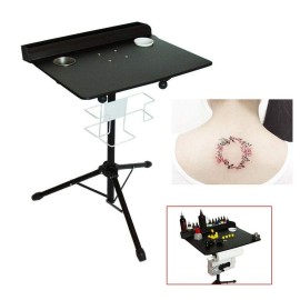 Fetcoi Tattoo Workstation,24-42 inch Height Adjustable,Mobile Tray Portable Table Salon Instrument SPA Storage Tables for Studio Salon