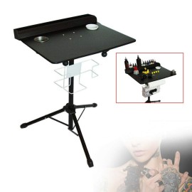 Fetcoi Tattoo Workstation,24-42 inch Height Adjustable,Mobile Tray Portable Table Salon Instrument SPA Storage Tables for Studio Salon