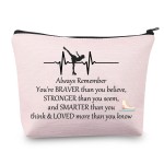 CMNIM Ice Skating Gifts Cosmetic Bag Figure Skating Gifts Makeup Bag Skate Lover Gift for Women Ice Skater Gifts (Ice Skating Pouch Makeup Bag Pink)