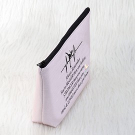 CMNIM Ice Skating Gifts Cosmetic Bag Figure Skating Gifts Makeup Bag Skate Lover Gift for Women Ice Skater Gifts (Ice Skating Pouch Makeup Bag Pink)