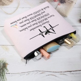 CMNIM Ice Skating Gifts Cosmetic Bag Figure Skating Gifts Makeup Bag Skate Lover Gift for Women Ice Skater Gifts (Ice Skating Pouch Makeup Bag Pink)