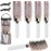 Aozzy Round Brush Set with Boar Bristle Curved Vented Hairbrush for Styling, Drying, and Healthier, Shinier Hair