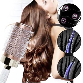 Aozzy Round Brush Set with Boar Bristle Curved Vented Hairbrush for Styling, Drying, and Healthier, Shinier Hair