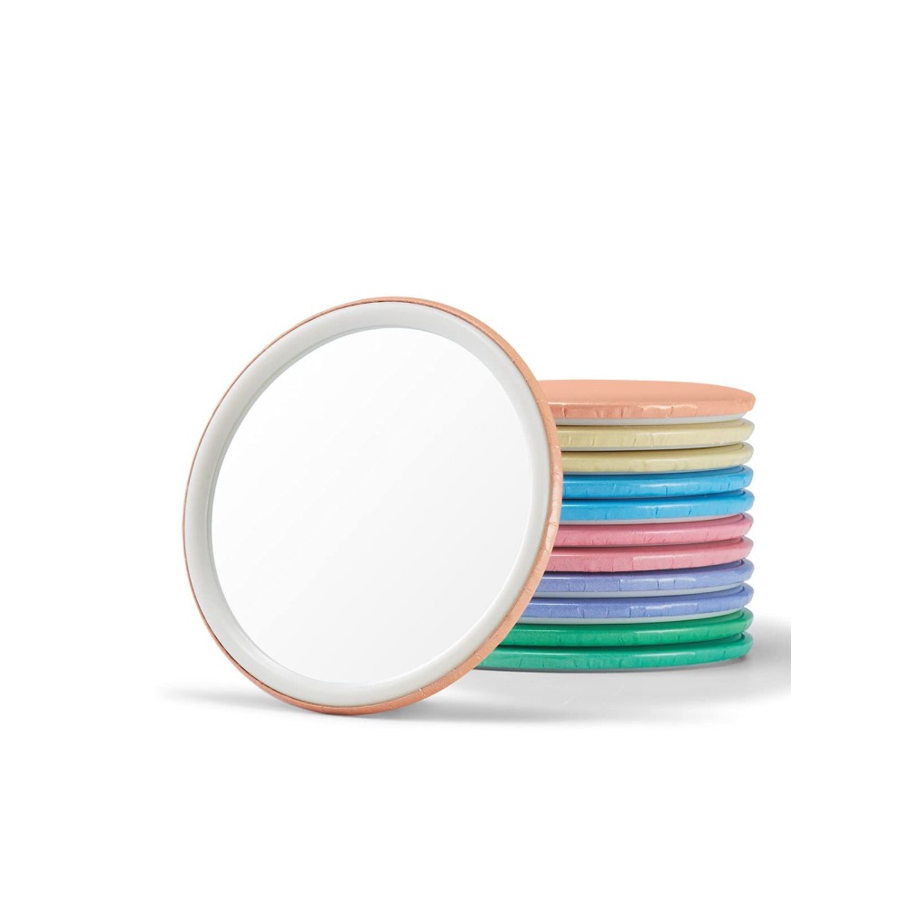 Getinbulk Compact Mirror Bulk Round Makeup Glass Mirror for Purse Great Present 2.5 Inch 6 Colors Pack of 12 Getinbulk Compact Mirror Bulk Round Makeup Glass Mirror for Purse Great Present 2.5 Inch 6 Colors Pack of 12