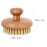Cleaning Scrubber Body Brush Round Handle Wood Dry Brush Body Exfoliating Brush Back Skin Scrubber Bath Shower Brush for Home Men Bath Shower Body Wash Scrubber