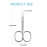 JARVISTAR Small Cuticle Scissors for Nail: Multipurpose Stainless Steel Curved Blade for Women Beauty Grooming Manicure, Pedicure, Fingernail, Toenail, Eyelash, Eyebrow, Dry Skin, 3.66 Inch