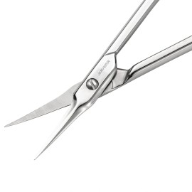 JARVISTAR Small Cuticle Scissors for Nail: Multipurpose Stainless Steel Curved Blade for Women Beauty Grooming Manicure, Pedicure, Fingernail, Toenail, Eyelash, Eyebrow, Dry Skin, 3.66 Inch