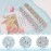 3600pcs Glass Rhinestones 1.8/2/2.4/2.8/3/4mm Flatback Crystal for Nail, AB and Transparent White Multi Sizes Nail Gems for Nail Art Decoration Manicure with Tweezer and Pickup Pencil