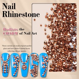 3600pcs Glass Rhinestones 1.8/2/2.4/2.8/3/4mm Flatback Crystal for Nail, Rose Gold Multi Sizes Nail Gems for Nail Art Decoration Manicure with Tweezer and Pickup Pencil 3600pcs Glass Rhinestones 1.8/2/2.4/2.8/3/4mm Flatback Crystal for Nail, Rose Gold Multi Sizes Nail Gems for Nail Art Decoration Manicure with Tweezer and Pickup Pencil