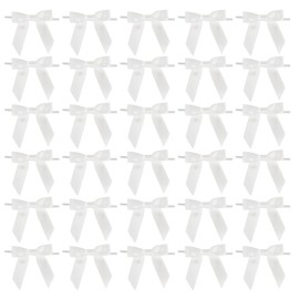 AIMUDI White Bows Bulk 2.5 Christmas Bows Premade ..