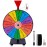 Hooomyai 12 Inch Heavy Duty Spinning Wheel with Iron Base & Iron Teeth Tabletop Prize Wheel for Trade Show