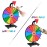 Hooomyai 12 Inch Heavy Duty Spinning Wheel with Iron Base & Iron Teeth Tabletop Prize Wheel for Trade Show