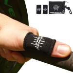 POWER BEAST Thumb Sleeves Protector, No More Tape, Hook Grip, Nubs for Protect Fingers, Prevent Calluses, Blisters, and Tears, Crossfit, Olympic Weightlifting, Powerlifting | Pair + Bag. (S)