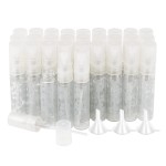 Newzoll 30Pcs Glass Spray Bottles Set, 5ml Empty Mini Sprayer Vials, Refillable Fine Mist Atomizer Tubes Containers for Essential Oil Perfume, Grey