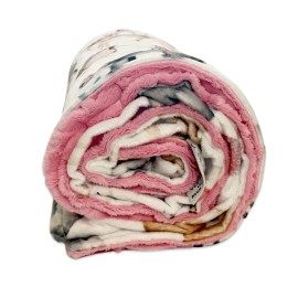 MEG ORIGINAL Baby Girl Blanket, Sweet Darlings, Woodland Animals Dual Thickness & Heavenly Soft Cuddle Stroller Blanket