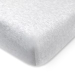 HonestBaby Unisex-Baby Fitted Crib Sheets Set Standard Mattress, 100% Organic Cotton Baby Boys, Girls, Neutral, 1 Pack - Sugar Swizzle, One Size