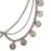 LUX ACCESSORIES Burnished-Silvertone Gypsy Style Coins Tassel Head Chain Head Piece Headbands