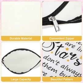 3 Pcs Good Friend Gifts Cosmetic Bag for Women Friendship Makeup Bag Travel Cases for Birthday Graduation Moving Away Christmas Bestie Soul Sister(Stylish Style)