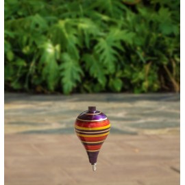 Spinning Top Trompo - 3-Pack Wood Carved Spinning Tops - Sturdy Steel Point for Enhanced Stability - Ideal for Beginners and Intermediates - Trompos de Mexico de Madera