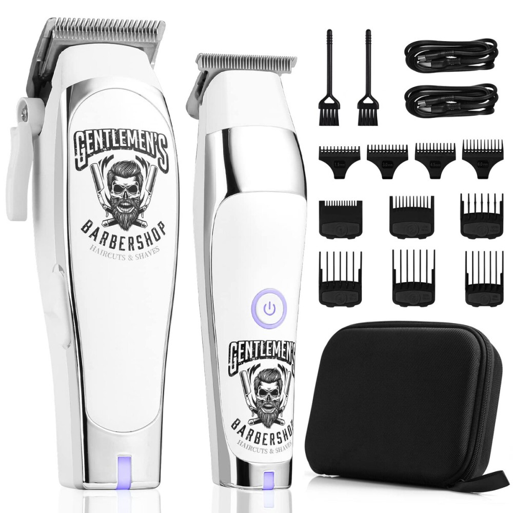 Professional Hair Clipper for Men and T-Blade Hair Trimmer SetElectric Hair Cutting Kit Set Beard Trimmer Barber Clippers with Carry Bag for Home Barber Men Women Kids