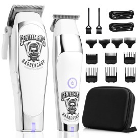 Professional Hair Clipper for Men and T-Blade Hair Trimmer SetElectric Hair Cutting Kit Set Beard Trimmer Barber Clippers with Carry Bag for Home Barber Men Women Kids