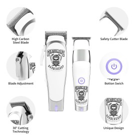 Professional Hair Clipper for Men and T-Blade Hair Trimmer SetElectric Hair Cutting Kit Set Beard Trimmer Barber Clippers with Carry Bag for Home Barber Men Women Kids