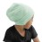 ELIHAIR Kids Beanie Sleep Hats Bonnet for Night Sleeping Cap Silky Lined Satin Bonnet with Adjustable Elastic Band for Teens Toddler Child Natural Curly Frizzy Hair Cover(Mint Green)