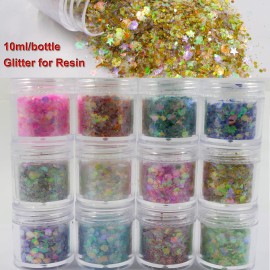 12 Bottle Opal Mermaid Chunky Glitter Iridescent Heart Star Hexagon Aurora Body Nails Glitters Resin Epoxy Accessories Crafts Supplies for Nails Art Tips Resin Mold Makeup 12 Bottle Opal Mermaid Chunky Glitter Iridescent Heart Star Hexagon Aurora Body Nails Glitters Resin Epoxy Accessories Crafts Supplies for Nails Art Tips Resin Mold Makeup