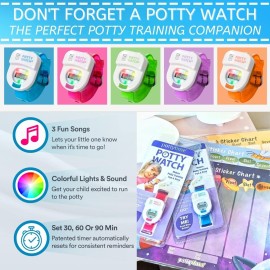 Potty Training Sticker Chart | Includes 4-Weekly Charts + 144 Adorable Themed Stickers | USA Made from The Creators of The Original Potty Watch (Pond)