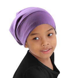 ELIHAIR Kids Beanie Sleep Hats Bonnet for Night Sleeping Cap Silky Lined Satin Bonnet with Adjustable Elastic Band for Teens Toddler Child Natural Curly Frizzy Hair Cover(Wisteria Color) ELIHAIR Kids Beanie Sleep Hats Bonnet for Night Sleeping Cap Silky Lined Satin Bonnet with Adjustable Elastic Band for Teens Toddler Child Natural Curly Frizzy Hair Cover(Wisteria Color)