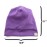 ELIHAIR Kids Beanie Sleep Hats Bonnet for Night Sleeping Cap Silky Lined Satin Bonnet with Adjustable Elastic Band for Teens Toddler Child Natural Curly Frizzy Hair Cover(Wisteria Color)
