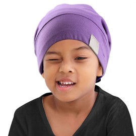 ELIHAIR Kids Beanie Sleep Hats Bonnet for Night Sleeping Cap Silky Lined Satin Bonnet with Adjustable Elastic Band for Teens Toddler Child Natural Curly Frizzy Hair Cover(Wisteria Color) ELIHAIR Kids Beanie Sleep Hats Bonnet for Night Sleeping Cap Silky Lined Satin Bonnet with Adjustable Elastic Band for Teens Toddler Child Natural Curly Frizzy Hair Cover(Wisteria Color)