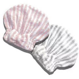 SportMore Microfiber Hair Towel Cap,Soft Absorbent Quick Drying Cap for Curly Thick Hair, Wrap Cap with Hair Brush for Women Girls (Pink&Gray White, 2) SportMore Microfiber Hair Towel Cap,Soft Absorbent Quick Drying Cap for Curly Thick Hair, Wrap Cap with Hair Brush for Women Girls (Pink&Gray White, 2)