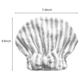 SportMore Microfiber Hair Towel Cap,Soft Absorbent Quick Drying Cap for Curly Thick Hair, Wrap Cap with Hair Brush for Women Girls (Pink&Gray White, 2) SportMore Microfiber Hair Towel Cap,Soft Absorbent Quick Drying Cap for Curly Thick Hair, Wrap Cap with Hair Brush for Women Girls (Pink&Gray White, 2)