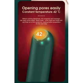 Blackhead Removal Pore Cleaner, Blackhead Remover Electric Acne Whitehead Extractor Tool - 5 Suction, 5 Probes, USB Rechargeable Blackhead Extractor Kit for Men and Women (White)