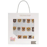 Lucy Darling Little Dreamer Organic Cotton Baby Blanket - Premium, Eco-Friendly, Soft Cotton Baby Blanket for Girl or Boy (Little Camper)