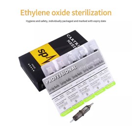 Tatmax International 20PCS Spark Disposable Premium Tattoo Cartridge Needles Standard 12 Needles Round Shaders (14RS)