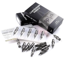 Tatmax International 20PCS Spark Disposable Premium Tattoo Cartridge Needles Standard 12 Needles Round Liners (11RL)