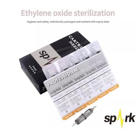 Tatmax International 20PCS Spark Disposable Premium Tattoo Cartridge Needles Standard 12 Needles Round Liners (11RL)