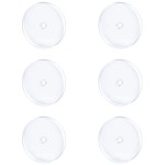 MODRSA Clear Disc Pads no Pull Plastic Piercing Disc for Piercing Bump Silicone Discs Silicone Piercing Disc Stabilize Earrings 16 Gauge