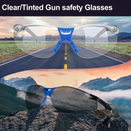 Yewltvep Gun Range Ear Protection Shooting Ear Protection Ear Muffs for Shooting Range Including High-Performance Earmuffs, Eye Protection-Gun Safety Glasses, Earplugs, Hard Storage Carrying Case