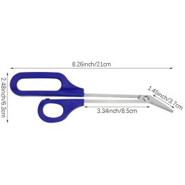 2 PACK Long Handle Toenail Clippers Scissors for Seniors,Toe Nail Cuticle Scissors Clippers Toenail Cutter Stainless Steel Scissors for Pregnant Women 2 PACK Long Handle Toenail Clippers Scissors for Seniors,Toe Nail Cuticle Scissors Clippers Toenail Cutter Stainless Steel Scissors for Pregnant Women