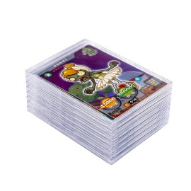 Tpoael Cards Sleeves Top Loaders 10 Hard Acrylic Card Protector Clear Card Brick + 2 Display Stand Fit for Trading Cards,Standard Sports,Baseball Card Holder Cases Collectibles White