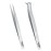 Metaleks 2pcs Eyelash Extension Tweezers Set In Matt Finish Surgical Steel Sterilizable Lash Tweezers (RT-371376)