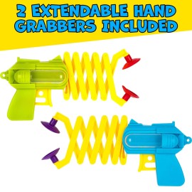 ArtCreativity Extendable Arm Grabber Toys, Set of 2, Toy Reacher for Kids in Vibrant Colors, Picker Up Grabber for Boys and Girls, Improve Motor Skills with These Robot Arm Toys
