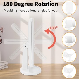 JAMIEWIN Lighted Makeup Mirror 3X/2X/1X Magnification 21 LED Trifold Vanity Mirror with Touch Sensor Dimming Portable Travel Mirror Best Xmas Gifts for Women Girls JAMIEWIN Lighted Makeup Mirror 3X/2X/1X Magnification 21 LED Trifold Vanity Mirror with Touch Sensor Dimming Portable Travel Mirror Best Xmas Gifts for Women Girls