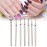 Ceramic Nail Drill Bits Set 7pcs 3/32 inch Carbide Nail Drill Bit for Remove Acrylic Gel Nails Cuticle Manicure Pedicure Electric Manicure Grinding Head Tool[03]
